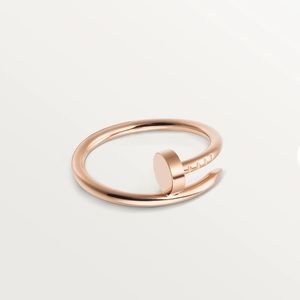 CARTIER JUSTE UN CLOU RING, SMALL MODEL 18K ROSE GOLD SIZE 54 / SIZE 7